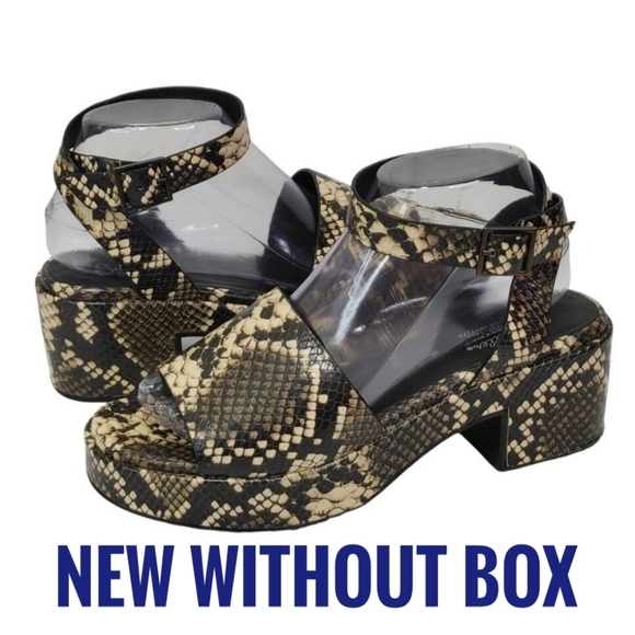 Seychelles Shoes - Seychelles Los Angeles Leather Platform Sandals Women's Size 8.5 (Snake …